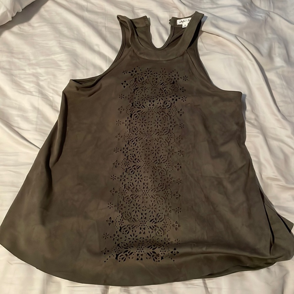 Dark green/brown blouse/tank top